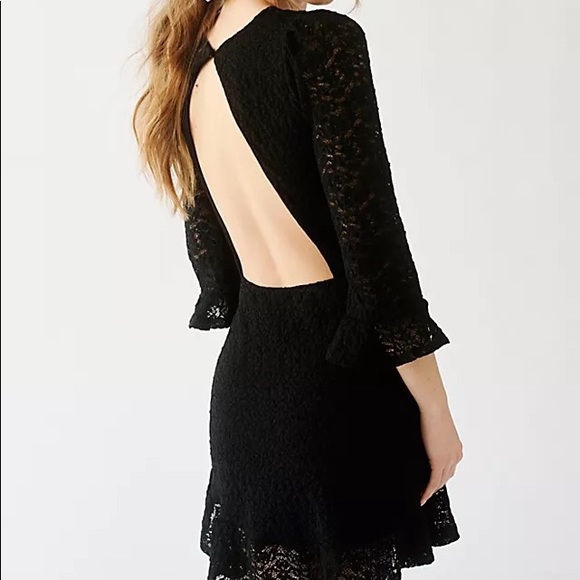 NWT Free People x Nightcap Sunflower Lace Fit-n-Flare Open Back